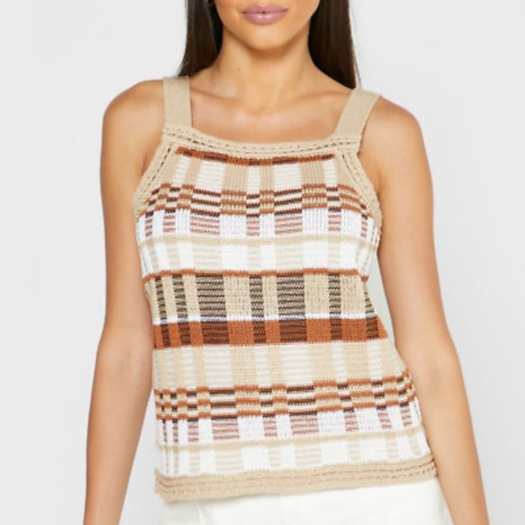 Banana Republic plaid sweater tank - Picture 9 of 9